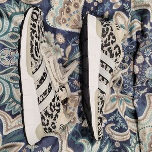 adidas Black and White Athletic Shoes